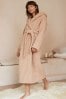 Neutral Teddy Borg Fleece Dressing Gown