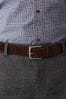 Brązowy - Suede Stitch Belt