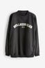 self. Black Wellness Club Cotton Sweatshirt