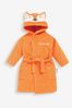 JoJo Maman Bébé Rust Personalised Fox Cotton Dressing Gown