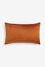 Light Orange 40 x 59cm Matte Velvet Cushion, 40 x 59cm
