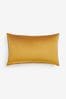 Ochre Yellow 40 x 59cm Matte Velvet Cushion, 40 x 59cm