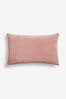 Blush Pink 40 x 59cm Soft Velour Cushion, 40 x 59cm