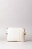 Lakeland Leather White Alston Curved Leather Cross-Body Bag