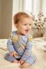 Blau - Baby-Schlafanzüge mit Zwei-Wege-Reißverschluss und Fußumschlag, 1er-Pack (0 Monate bis 3 Jahre)