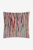 Cut Velvet Stripe Cushion, 59 x 59cm