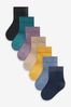 Blue Ochre Baby Rib Socks 7 Packs (0mths-2yrs)