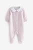 Flieder-Violett - Pyjama-Set aus Velours (0 Monate bis 3 Jahre)