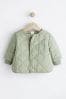 Sage Green Baby Quilted Jacket Rugby (0mths-2yrs)