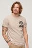 Superdry Cream Workwear Flock Graphic T-Shirt