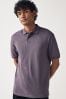 Purple Grape Regular Fit Short Sleeve Pique Polo Shirt, Regular Fit