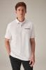 White Short Sleeve Smart Collar Polo Shirt