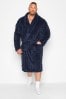 BadRhino Big & Tall Blue Cable Dressing Gown