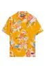 Superdry Yellow Short Sleeve Hawaiian Printed Shirt