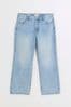 River Island Blue Curve 90s Straight Mid Rise Jeans