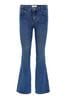 logo-jacquard denim jeans Blu