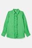 Joules Selene Green 100% Linen Shirt