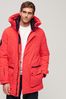 Superdry Red/Black City Padded Parka Jacket