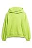 Superdry Acid Green Micro Logo Embroidered Boxy Hoodie
