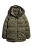 Superdry Green Chinook Faux Fur Parka Coat
