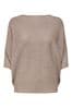 JDY Grey Knitted Batwing 100% Cotton Jumper