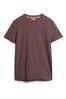 Superdry Dark Brown Cotton Essential Logo T-Shirt