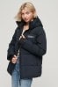 Superdry Blue Hooded City Padded Wind Parka Jacket