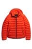 Superdry Orange Hooded Fuji Sport Padded Jacket