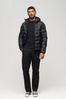 Superdry Black Short Quilted Puffer Jacket