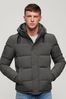 Superdry Grey Everest Hooded Puffer Jacket