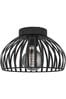 Eglo Black Mogano 3 Wireframe Flush Ceiling Light