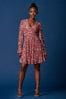 Jolie Moi Langärmeliges Skaterkleid aus Netzstoff