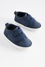 Navy Blue Two Strap Baby Trainers (0-24mths)