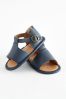 Navy Leather Baby Sandals (0-24mths)