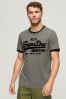 Superdry Grey Tonal Vintage Logo T-Shirt