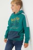 FatFace Green Bike Graphic Popover Hoodie