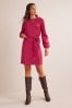 Boden Red Violet Jersey Shift Dress