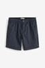 Navy Elasticated Waist Chino Shorts