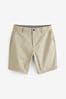 Stone Straight Fit Stretch Chinos Shorts, Straight Fit