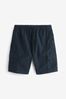 Charcoal Grey Drawstring Waist Cargo Shorts