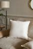 White 59 x 59cm Dalby Contrast Edge Cushion, 59 x 59cm