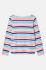 Joules New Harbour Multi Striped Boat Neck Breton Top