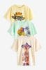 Multi Funny Animals Graphic Relaxed Fit Short Sleeve T-Shirts 3 Pack (3-16yrs)