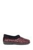 Pavers Legere Hausschuhe mit Leopardenmuster, Rot