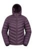 Mountain Warehouse Purple Womens Seasons Water Resistant Padded MEN Jacket