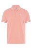 Original Penguin Golf Mens Pink Heritage Strawsberry Polo Shirt with Oversized Pete Logo