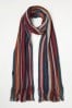 FatFace Blue Vertical Stripe Scarf