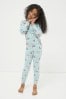 FatFace Blue Snug Fit Penguin Pyjamas Set