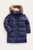 Boden Blue Longline Padded Coat