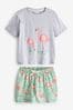 Sage Green Scion at Next Flamingo Short Set Pyjamas